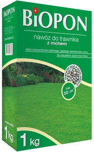 Biopon Nawóz do trawnika z mchem, karton 1kg, marki - Nawozy ogrodnicze - miniaturka - grafika 3
