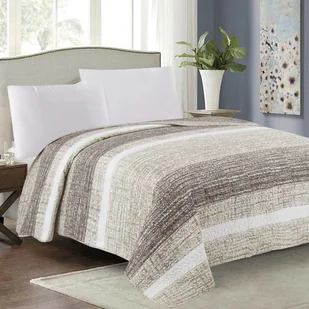 Euromat Dwustronna Narzuta TAVIRA J-035 Brian Beige Bez Poszewek 220x240 14092 - Narzuty - miniaturka - grafika 2