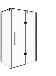 Sea Horse Kabina bezprofilowa jednodrzwiowa FRESH-LINE 120x80x195 lewa czarna BK248T08/12KL - Kabiny prysznicowe - miniaturka - grafika 5