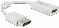 Huby USB - Delock DisplayPort 1.4 adapter do HDMI 4K 60 Hz z funkcją HDR pasywny biały (63936) - miniaturka - grafika 1