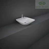 Umywalki - RAK Ceramics Ceramics VARIANT UMYWALKA NABLAT. KWADRATOWA 42X42 CM Z OTWOREM BIAŁY POŁYSK VARCT44201AWHA - miniaturka - grafika 1