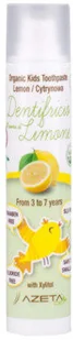 AZETA Azeta Bio Organiczna cytrynowa pasta do zębów dla dzieci 3-7 50ml Azeta - pasta dla dzieci cytrynowa - Pasty do zębów - miniaturka - grafika 2