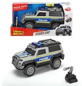 Samochody i pojazdy dla dzieci - Dickie Toys Policja SUV srebrna 30cm - miniaturka - grafika 1
