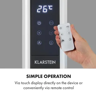 Klarstein Klarstein Baltrum Flow, grzejnik elektryczny, konwektor, 2000 W, wolnostojący, biały HTR7-Baltrum w turbo - Ogrzewanie przenośne - miniaturka - grafika 3