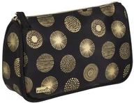 Kosmetyczki, organizery i kuferki - REED REED KOSMETYCZKA MAŁA PROSTA CZARNO-ZŁOTA - miniaturka - grafika 1