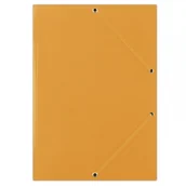 Teczki i skoroszyty - Donau Teczka z gumką , karton, A4, 400gsm, pomarańczowa FEP12G - miniaturka - grafika 1