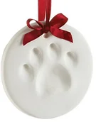 Pozostałe akcesoria dla kotów - Pearhead Pet Paw Prints pies lub kot odcisk łapy urlop pamiątka ornament okrągły, w rozmiarze uniwersalnym, zielony - miniaturka - grafika 1