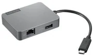 Huby USB - Lenovo USB-C Travel Gen2 - hub USB hub - Szary GX91A34575 - miniaturka - grafika 1