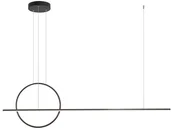 Lampy sufitowe - Redo Redo 01-1735 - LED Żyrandol na lince GIOTTO LED/49W/230V czarny - miniaturka - grafika 1