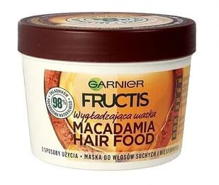 Garnier Fructis Hair Food, maska do włosów suchych Macadamia, 390 ml - Maski do włosów - miniaturka - grafika 2