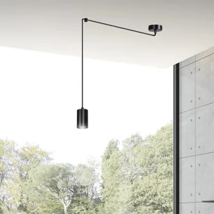 EULUNA Lampa wisząca Speed, czarna, 1-punktowa - Lampy sufitowe - miniaturka - grafika 4