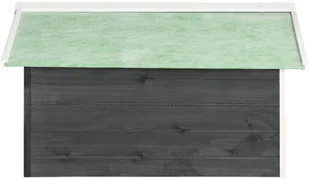 vidaXL Lumarko Garaż dla kosiarki robotycznej, 72x87x50, szaro-biały, jodła 170879 - Pozostałe narzędzia ogrodowe - miniaturka - grafika 6