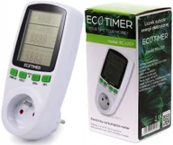 Liczniki energii elektrycznej - Watomierz Licznik Poboru Prądu Energii Miernik LCD - miniaturka - grafika 1