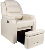 Meble kosmetyczne - FOTEL SPA DO PEDICURE HILTON KREMOWY 126885 - miniaturka - grafika 1