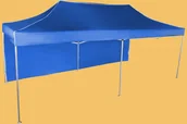 Pawilony ogrodowe - Expodom Namiot ekspresowy 3x6m - aluminiowy, Niebieski, 1 ściana boczna - miniaturka - grafika 1