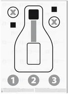 Wiatrówki karabinki - Helikon TEX / POLSKA Tarcza strzelecka papierowa PXQT 50x70cm - kpl 100 szt. (RT-PXQ-PA-20) RT-PXQ-PA-20 - miniaturka - grafika 1