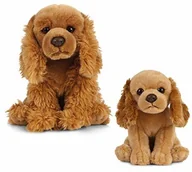 Maskotki i pluszaki - Living Nature Living Nature Zestaw upominkowy z miękką zabawką - pluszowy pies cocker spaniel (20 cm) i szczeniak (16 cm) AN493 - miniaturka - grafika 1