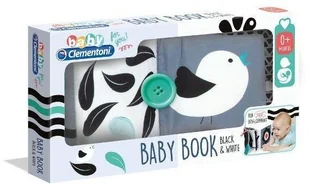 Clementoni Czarno-biała książeczka kontrastowa 17355 - Zabawki sensoryczne - miniaturka - grafika 2