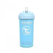 Kubki dla dzieci - Twistshake Twistshake Kubek niekapek ze słomką Niebieski - 360 ml TWIST897 - miniaturka - grafika 1