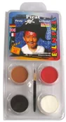 Pozostałe kosmetyki - Eulenspiegel Profi-Schminkfarben GmbH Eulenspiegel 204023  lusterko kosmetyczne zestaw Pirat, pędzla i zgodnie z instrukcją, 4 kolorach 4028362204023 - miniaturka - grafika 1