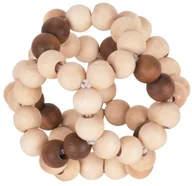 Grzechotki dla dzieci - Heimess ELASTYCZNA KULA drewniany chwytak GKH 737670 - miniaturka - grafika 1