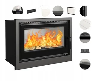 Wkład Kominkowy Eko kaseta Arke 80 Turbina Glass - Wkłady kominkowe - miniaturka - grafika 3