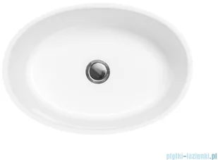 Besco Uniqa B&amp;W umywalka wolnostojąca biało-czarna 32x46x84cm #UMD-U-WBW | - Umywalki - miniaturka - grafika 3