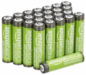 Ładowarki i akumulatory - AmazonBasics baterie AAA o dużej pojemności, do ponownego ładowania, 850 mAh, 24 sztuki, wstępnie naładowane - miniaturka - grafika 1