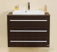 Szafki łazienkowe - Gante Szafka z umywalką 80/39/3 FKS seria Fokus Wenge Mat FKS-W-U80/39/3 FKS LIZ - miniaturka - grafika 1