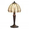 Lampy stojące - Clayre & Eef Lampa Stołowa Tiffany Brązowo-Kremowa E Clayre & Eef 5LL-5973 - miniaturka - grafika 1