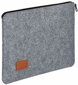 Torby na laptopy - Relaxdays Relaxdays Pokrowiec na laptopa, 13 cali, filcowy, pokrowiec ochronny na laptop i notebook, zamek błyskawiczny, torba na laptopa, 26,5 x 34 x 1,5 cm, szary, 1 sztuka 10027784_139 - miniaturka - grafika 1