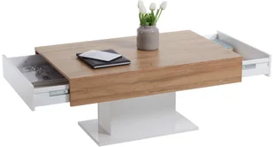 FMD Mobel FMD Stolik kawowy, kolor antyczny dąb i biały 672-003E - Ławy i stoliki kawowe - miniaturka - grafika 4