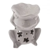 Świeczniki - Dakls Kominek ceramiczny Żaba 12 x 12 x 10 cm (beżowy) - miniaturka - grafika 1