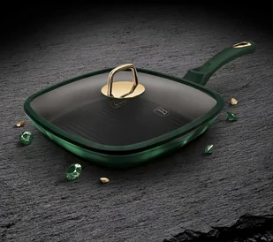 Berlinger Haus Lumarko Patelnia Tytanowa Grillowa 28cm Bh-6051 Emerald BH-6051 Kinghoff - Patelnie - miniaturka - grafika 5