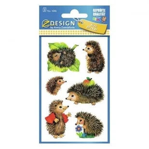 Avery Zweckform Naklejki papierowe, Jeże - Scrapbooking - miniaturka - grafika 3