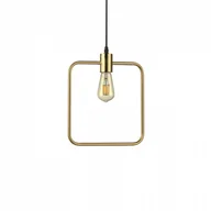 Lampy sufitowe - Ideal Lux Lampa wisząca Abc SP1 Square 207858 mosiężna oprawa w stylu design 207858 - miniaturka - grafika 1