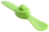 Sztućce dla dzieci - oogaa oogaa Green Boat silikonowa łyżeczka do karmienia - miniaturka - grafika 1