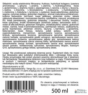 YANGO Multiwitamina Sport Formula - 500ml - Witaminy i minerały dla sportowców - miniaturka - grafika 2