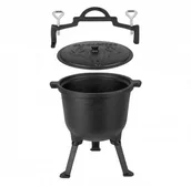 Kociołki - KönigHOFFER KONIGHOFFER KOCIOŁEK MYŚLIWSKI ŻELIWNY 8 L Z POKRYWĄ 5903313422505 - miniaturka - grafika 1