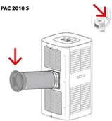 Akcesoria do wentylacji i klimatyzacji - Trotec PAC 2010 S przyłącze wąż / okno - miniaturka - grafika 1