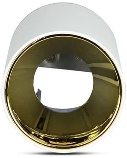 v-tac Oprawa Sufitowa V-TAC GU10 Okrągła Natynkowa Tuba Biały+Złoty 80x140mm VT-882 - Oprawy, klosze i abażury - miniaturka - grafika 4