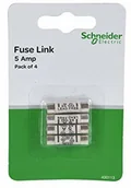 Bezpieczniki elektryczne - Schneider Electric 400113 5 A BS1362 bezpieczniki - czarne (4-częściowe) 400113 - miniaturka - grafika 1