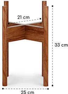 Blumfeldt Zeist stojak na kwiaty, kwietnik, zestaw 3 sztuk, 2 wysokości na doniczki o średnicy 21/26/30 cm, dowolne łączenie, drewno akacjowe PS-ACACIA-FAM - Donice - miniaturka - grafika 4