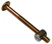 Zawiasy, okucia i inne akcesoria - Śruba szwedzka Z NAKRĘTKĄ WAŁECZKOWĄ - miniaturka - grafika 1