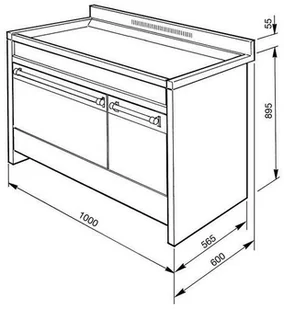 Kuchenka gazowo-elektryczna Smeg A2-81 - Kuchenki gazowo-elektryczne - miniaturka - grafika 2