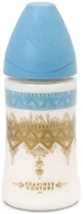 Butelki dla niemowląt - Suavinex Butelka 270 ml Smoczek silikonowy Premium jasnoniebieska - miniaturka - grafika 1