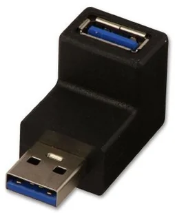 Lindy Adapter USB USB A USB A wtyk-gniazdo Czarny 71261 71261 - Adaptery i przejściówki - miniaturka - grafika 3