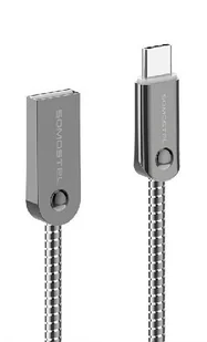 Przewód Usb Typ C Szybko Ładujący 2,4A Metalowy 1M - Kable USB - miniaturka - grafika 2