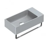 Umywalki - Catalano 15025VECS UMYWALKA MAŁA 50X25 SZARY MATOWY CEMENTO SATINATO CATAGLAZE - miniaturka - grafika 1