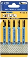 Piły ręczne - DREL Brzeszczoty do wyrzynarek DR-J-U05 50mmx 0,8mm 5szt Typ chwytu "U" - miniaturka - grafika 1